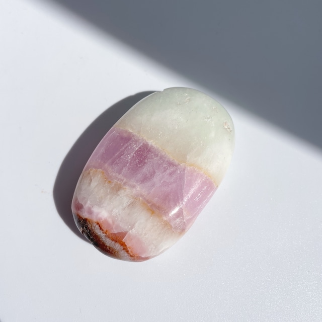 ピンクアラゴナイト パームストーン04◇Pink Aragonite Palm Stone◇天然石・鉱物・パワーストーン