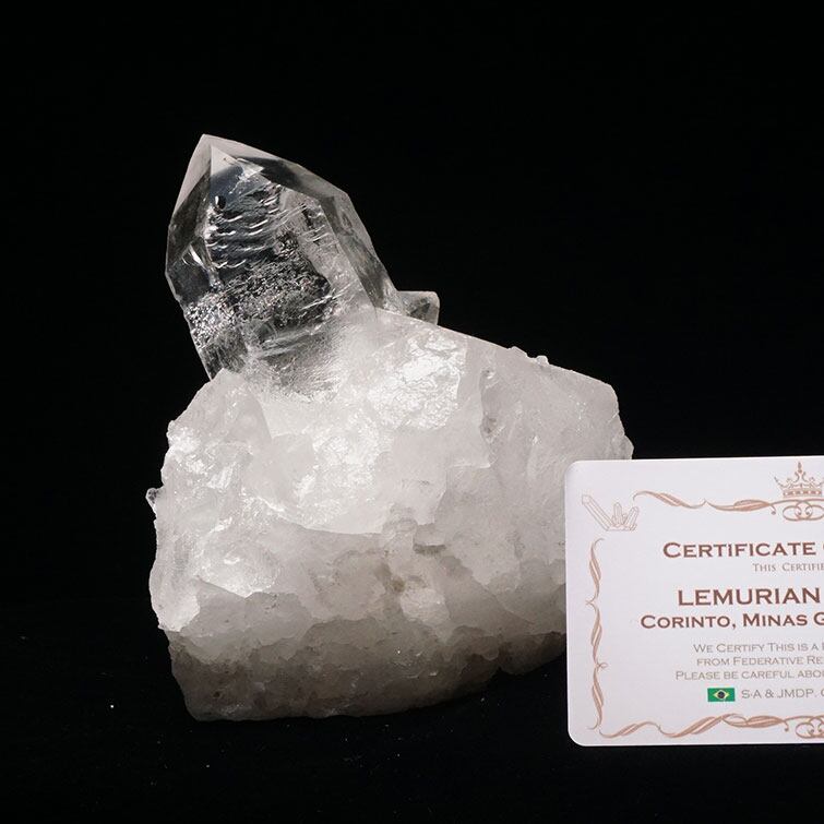 水晶 クラスター ブラジル ミナスジェライス州 コリント産 レムリアンシード 証明書付属 一点物 282-559