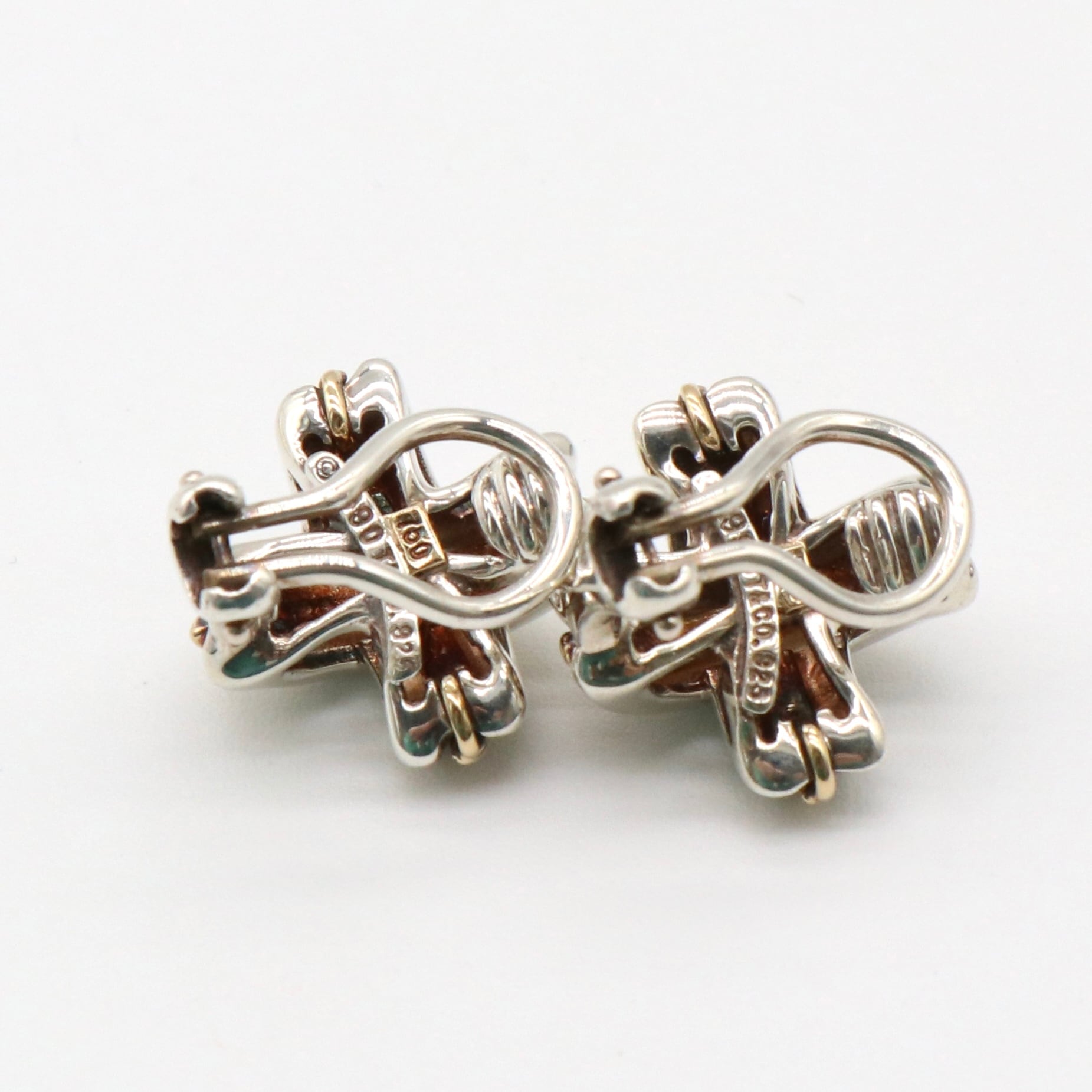 Tiffany&Co. シグネチャー ピアス コンビ シルバー925 K18
