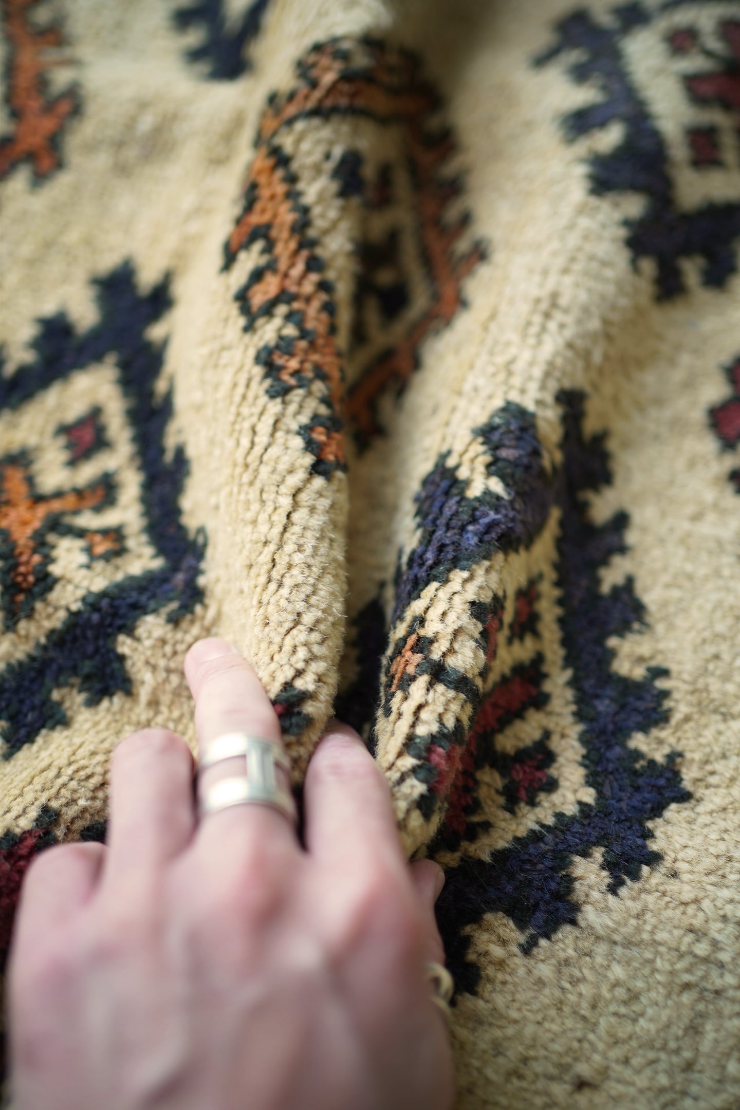 ラグ Taimani rug 819】Vintage Afghan Taimani rug 1980's | ヴィンテージラグ専門店