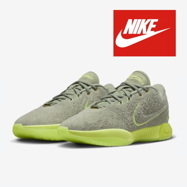 NIKE Lebron XXI Oil Green/Volt/Volt ナイキ レブロン 21 グレー 