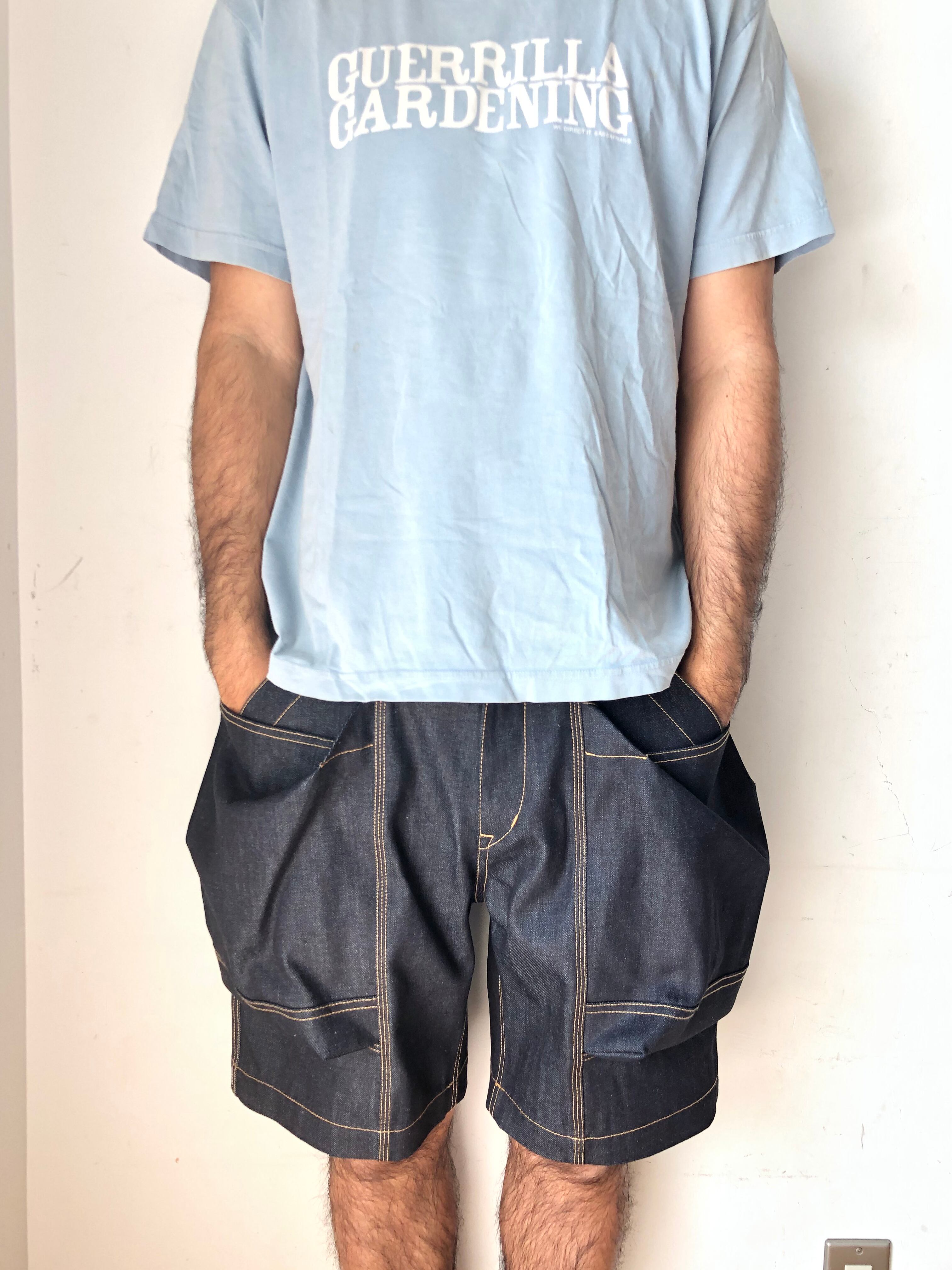 TROVE x 岡部文彦 / BIG POCKET SHORTS ( BASIC SILHOUETTE DENIM ) / INDIGO |  ニューオダ理容室 powered by BASE