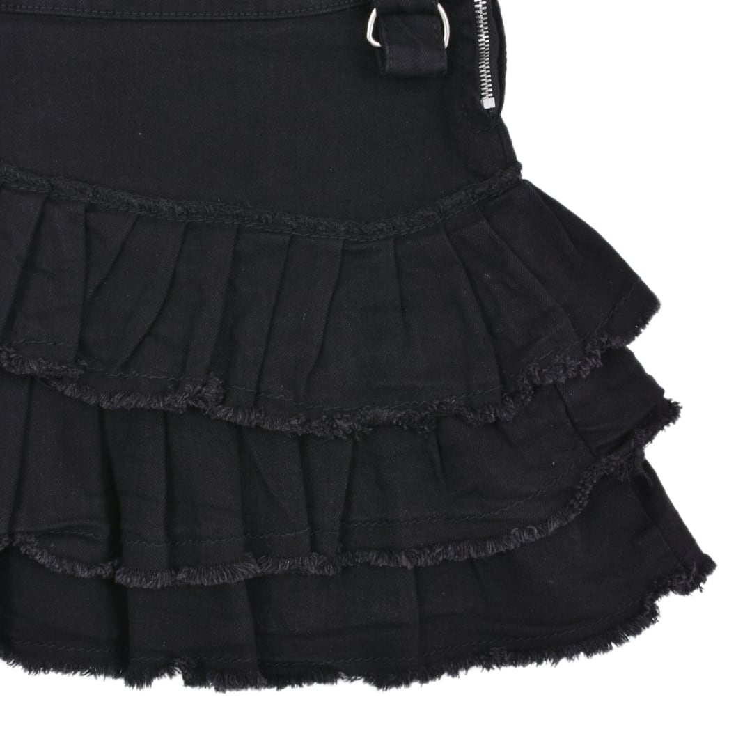 ハトメプリーツティアード デニムスカート | VOLCAN&APHRODITE