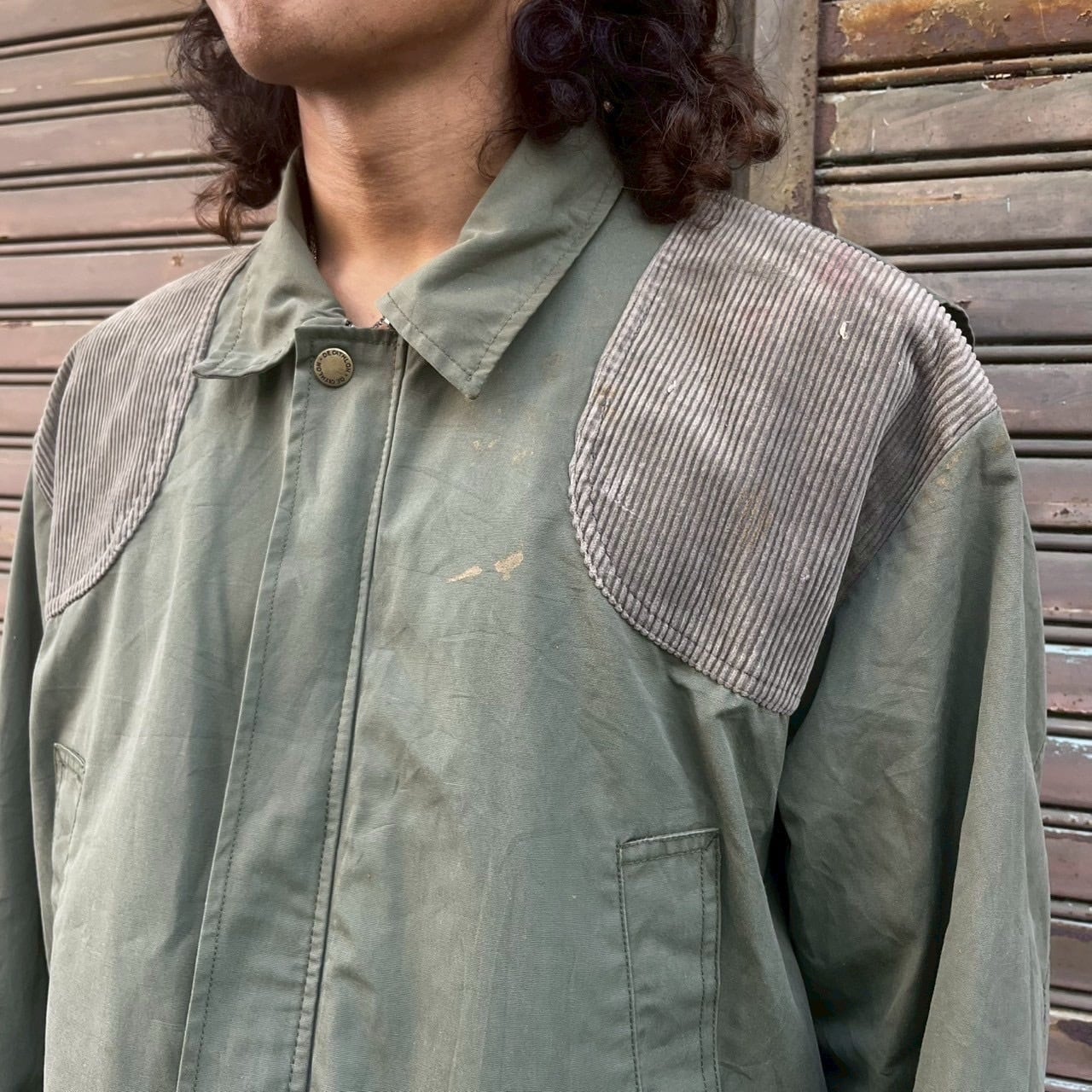 90s フランス製 Decathlon ユーロ ハンティングジャケット XL ダブル