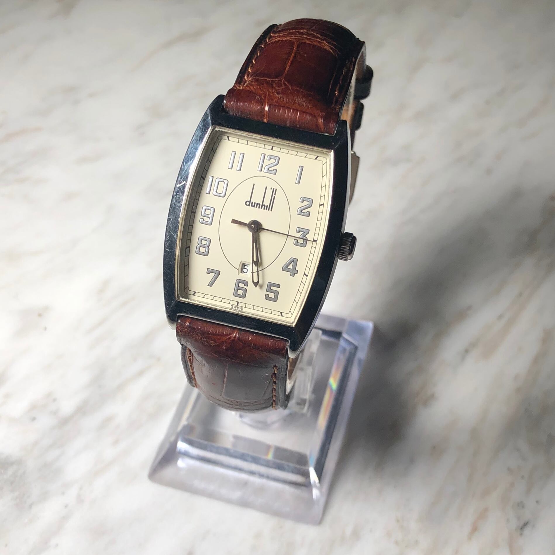 DUNHILL tonneau case quartz watch | NOIR ONLINE