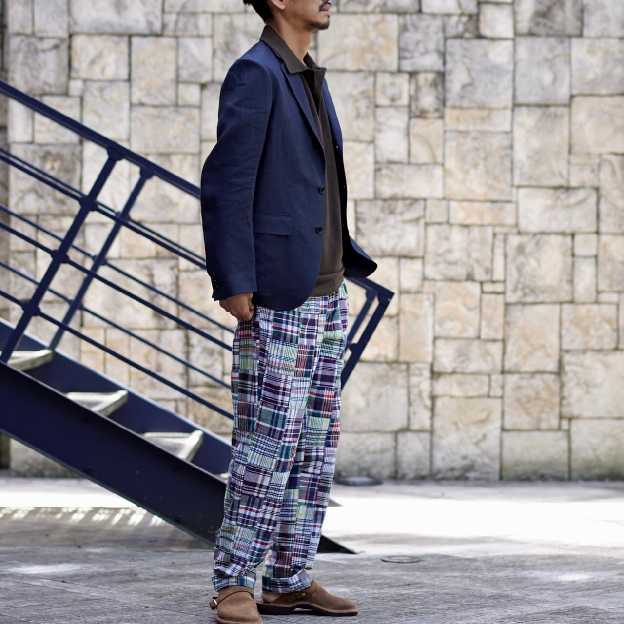 KENNETH FIELD(ケネスフィールド) / 50s UNCON Ⅱ IRISH LINEN -NAVY