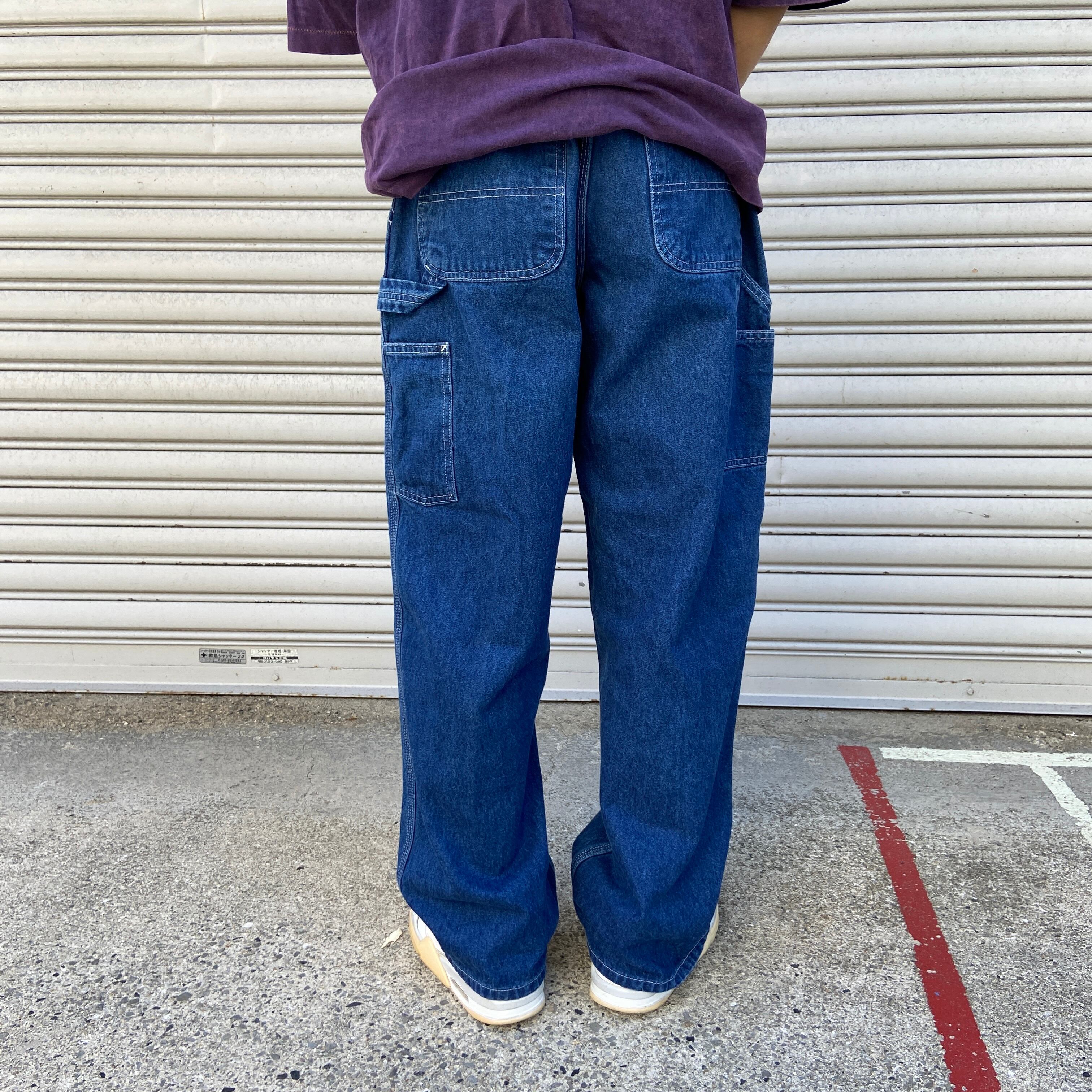 90s 希少サイズ メキシコ製 Carhartt 革タグ デニムパンツ ジーパンmadeinMexico