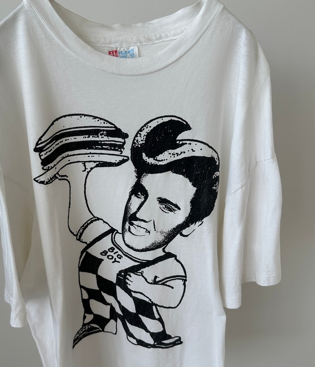 -Big Boy×Elvis presley - Vintage 90s parody T-shirt