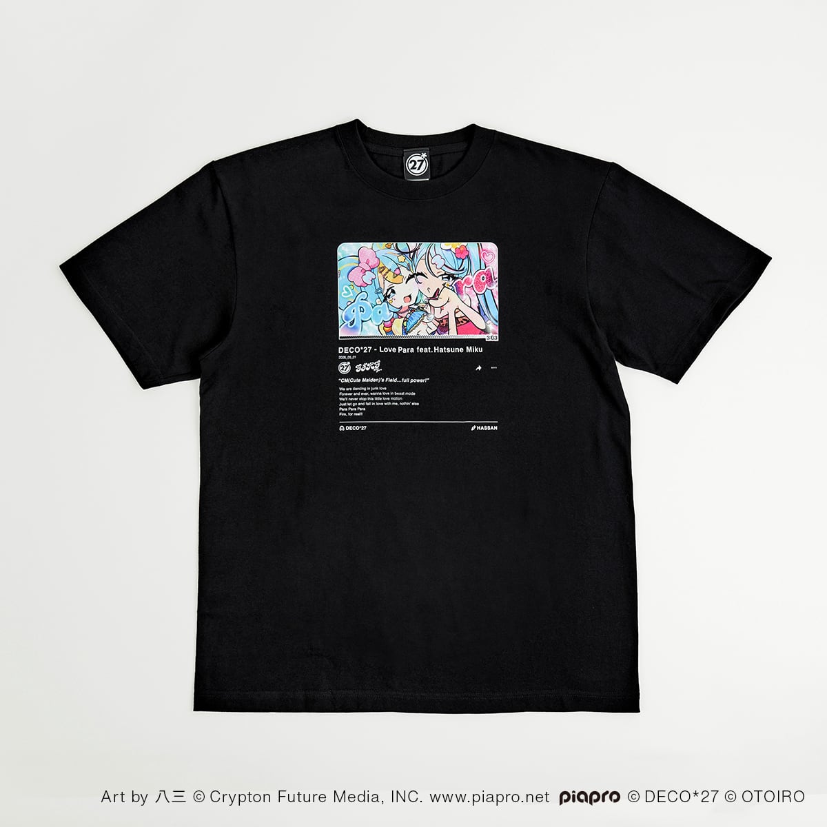 ラブパラ】サムネイルTシャツ / ブラック | OTOIRO ONLINE STORE