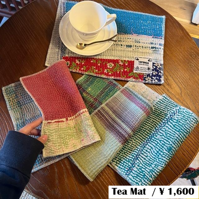 TOPANGA Kitchen India Vintage Lalli Quilt Tea Mat 20Type 30×20cm 　インドヴィンテージラリーキルト　ティーマット 20種　【メール便可】
