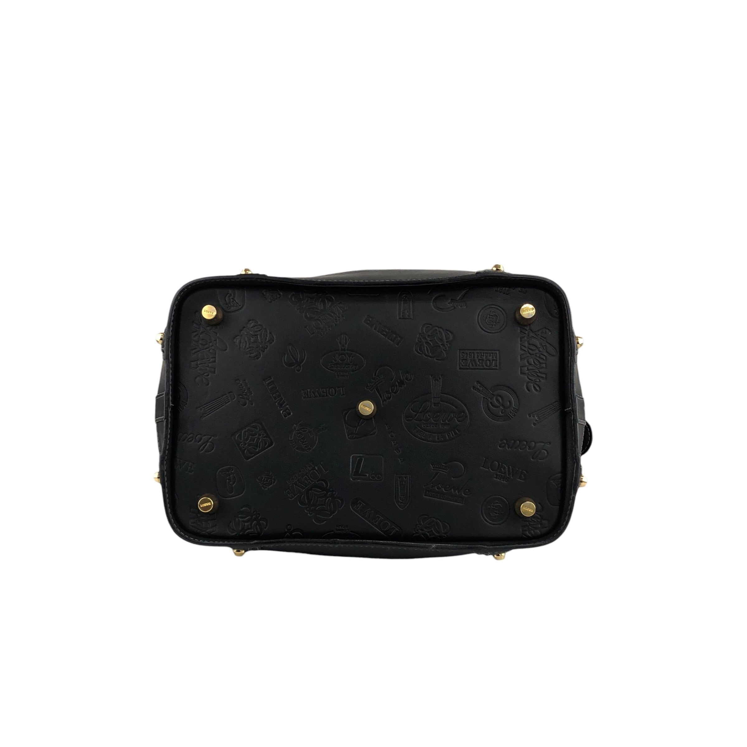 LOEWE ロエベ ハンドバッグ ブラック レザー ミニボストン 160周年記念