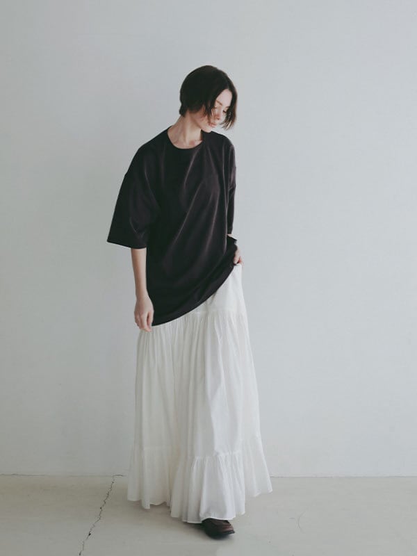 ETRE TOKYO(エトレトウキョウ) キュプラジャージオーバーサイズTee