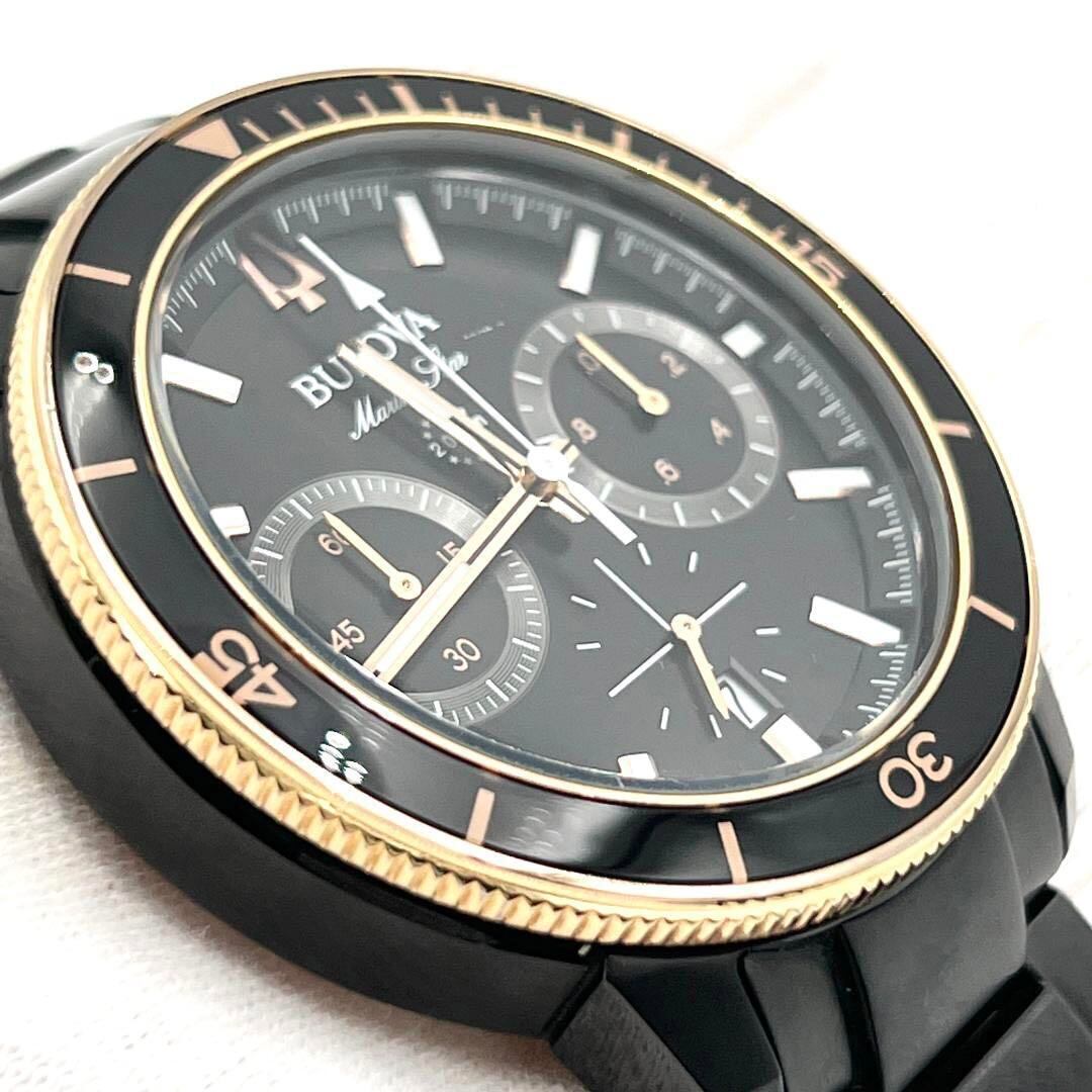【定価約8万・人気】ブローバ　BULOVA メンズ　時計　腕時計　マリンスター　クロノグラフ カレンダー　デイト