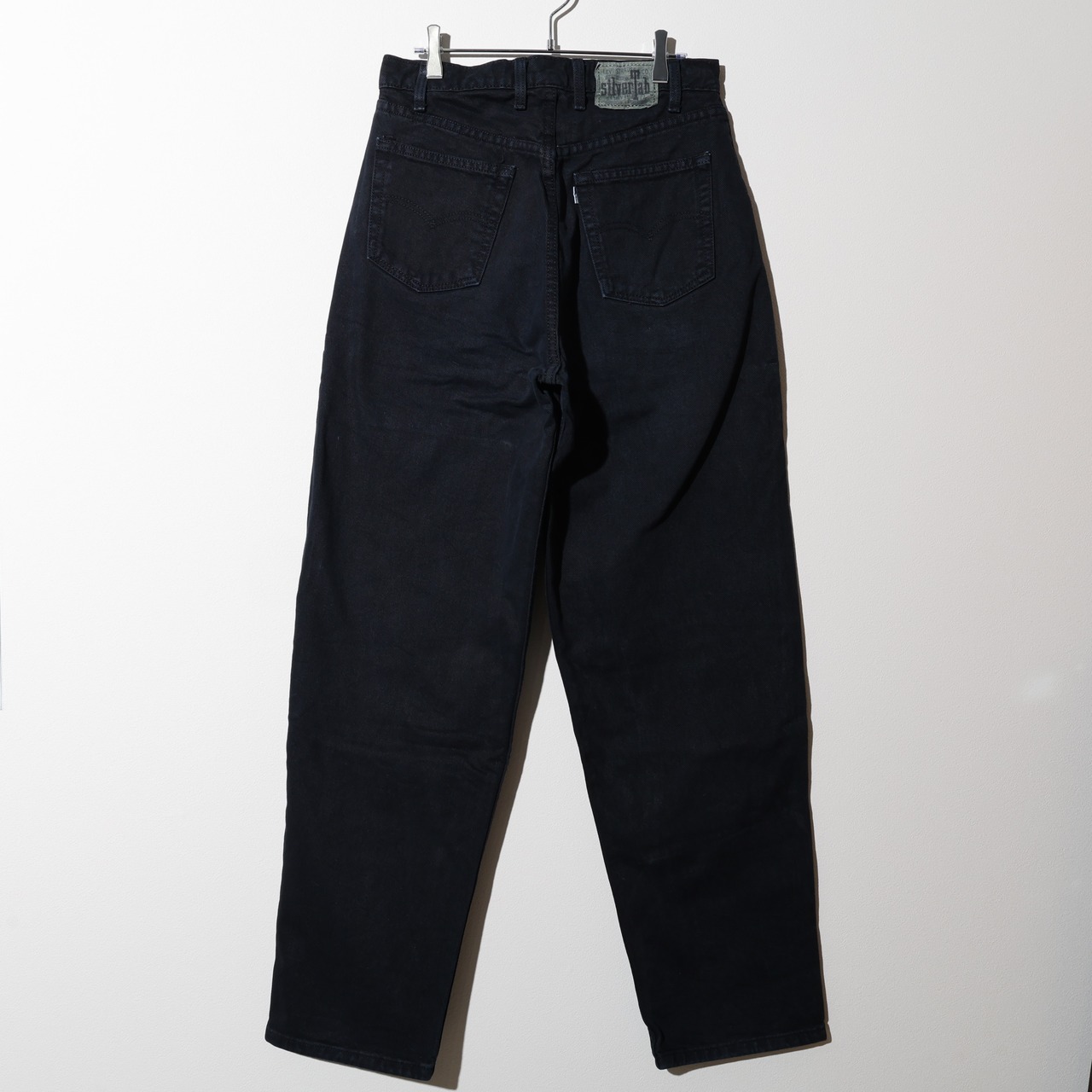 美品 32×32 USA 95年 Baggy Silvertab Levi’s ブラックデニムパンツ リーバイス シルバータブ