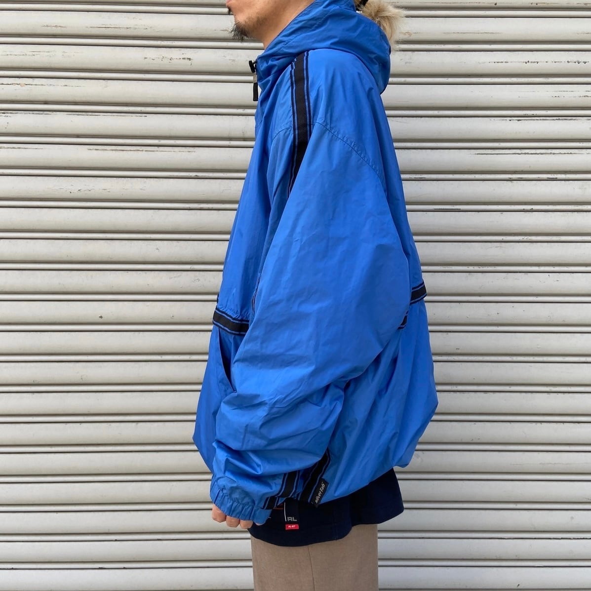 00s リーバイス シルバータブ アノラックパーカー ナイロン ブルー XL
