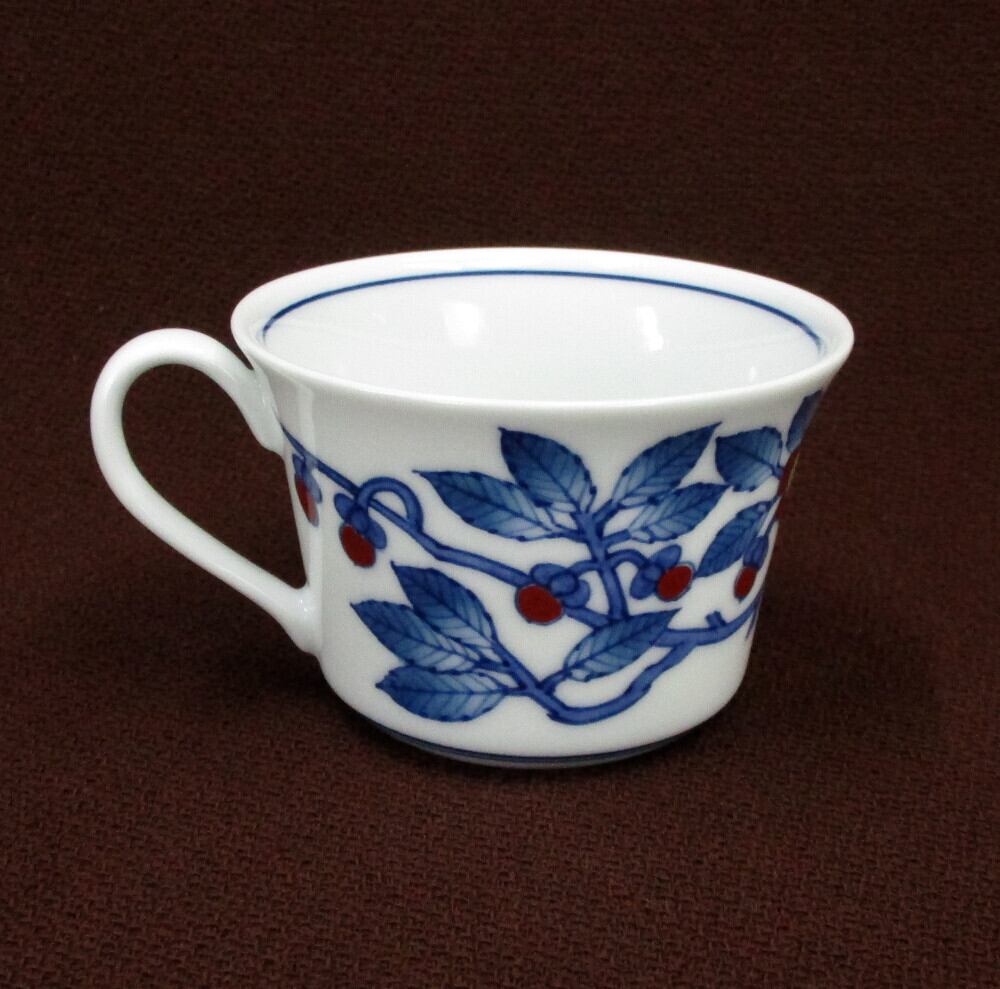 有田焼舘源窯舘林喜助作染錦薔薇絵碗皿