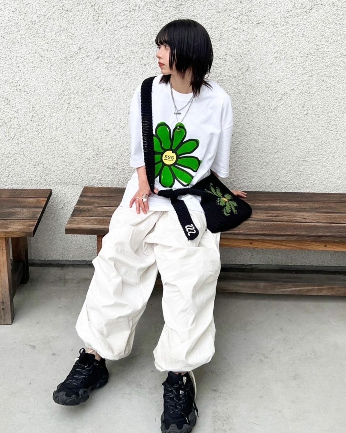 ssssattimous KINIT sacoche flower しょうが サコッシュ