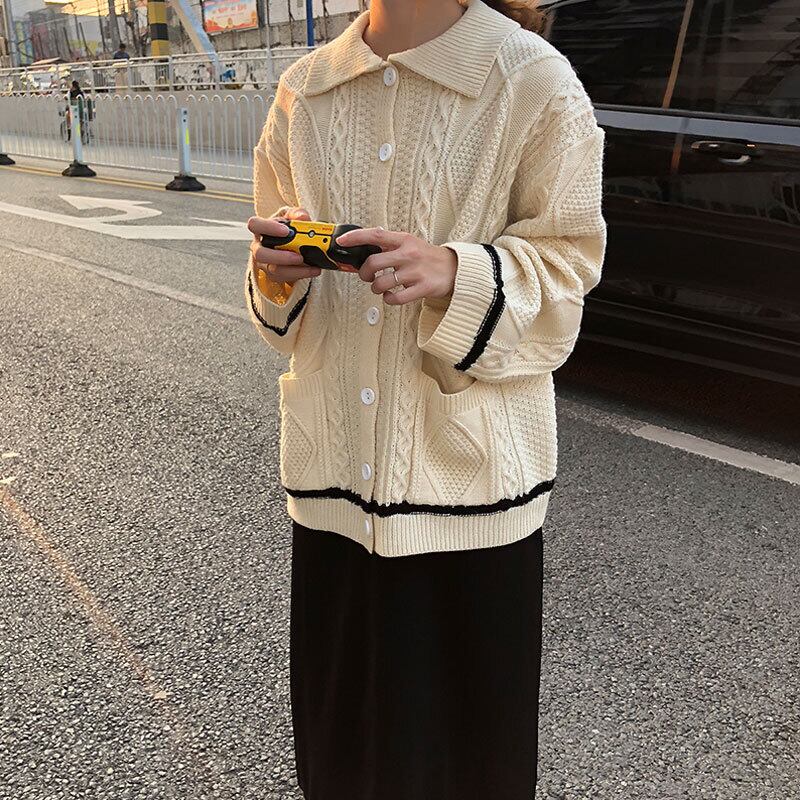 スタイルスプリングコート ルーズ薄手セーター ジャケット ロング 春物 萌量不足47591857524