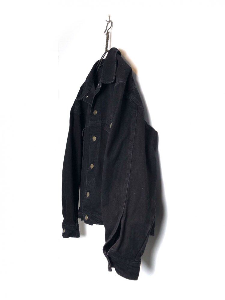 PRISON BLUES] Vintage Black Denim Jacket [1990s] Vintage Denim