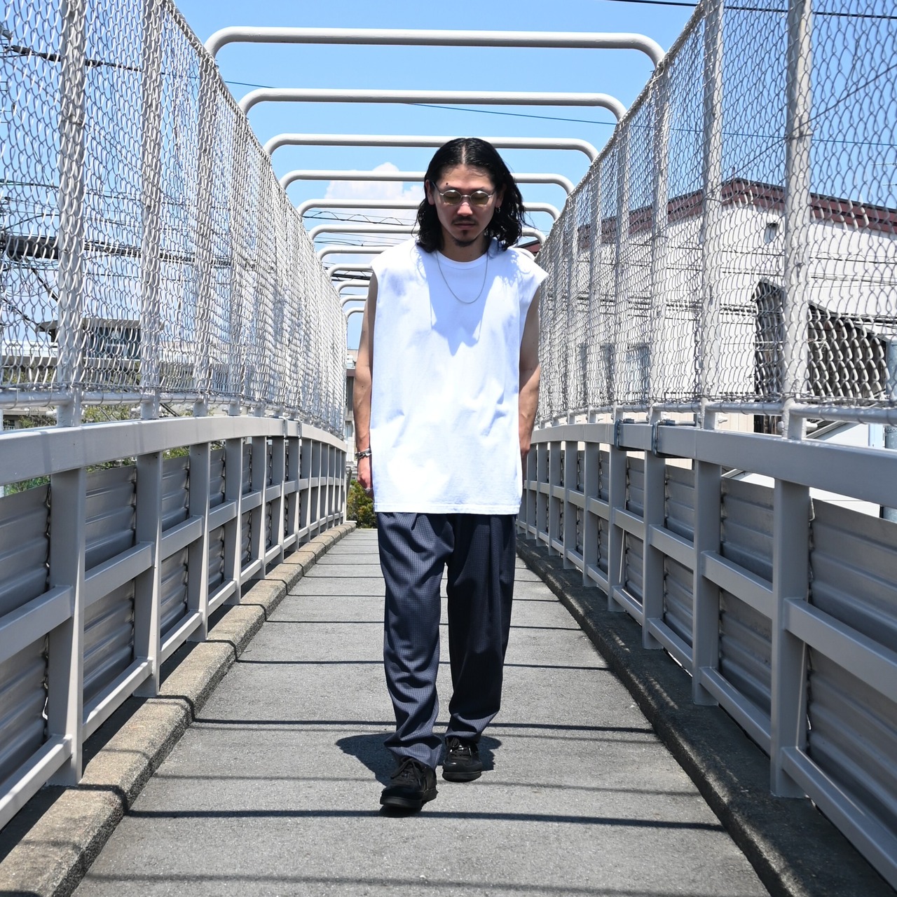 SILENCE(サイレンス) Polo S/S Shirts、スラックスstyle