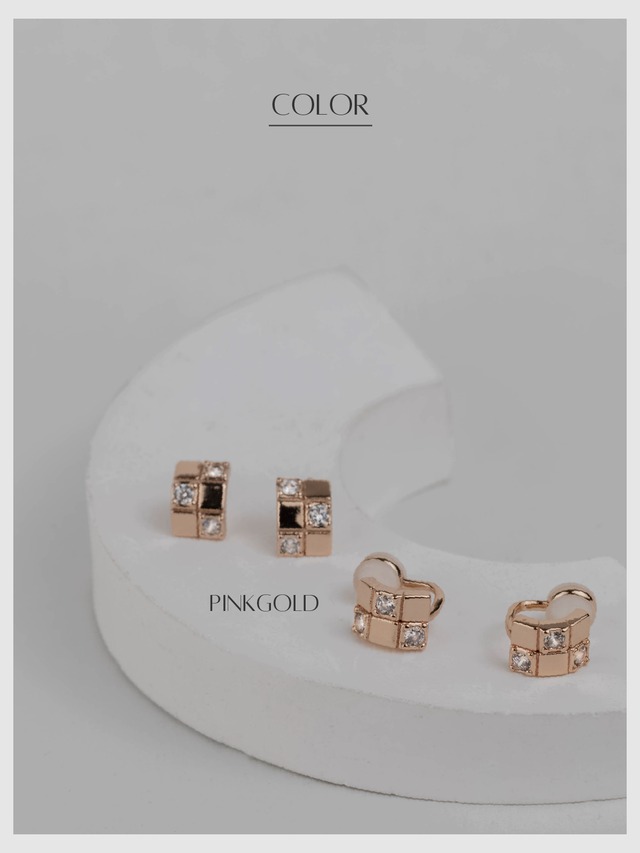 Earring/Pierce -Pinkgold-