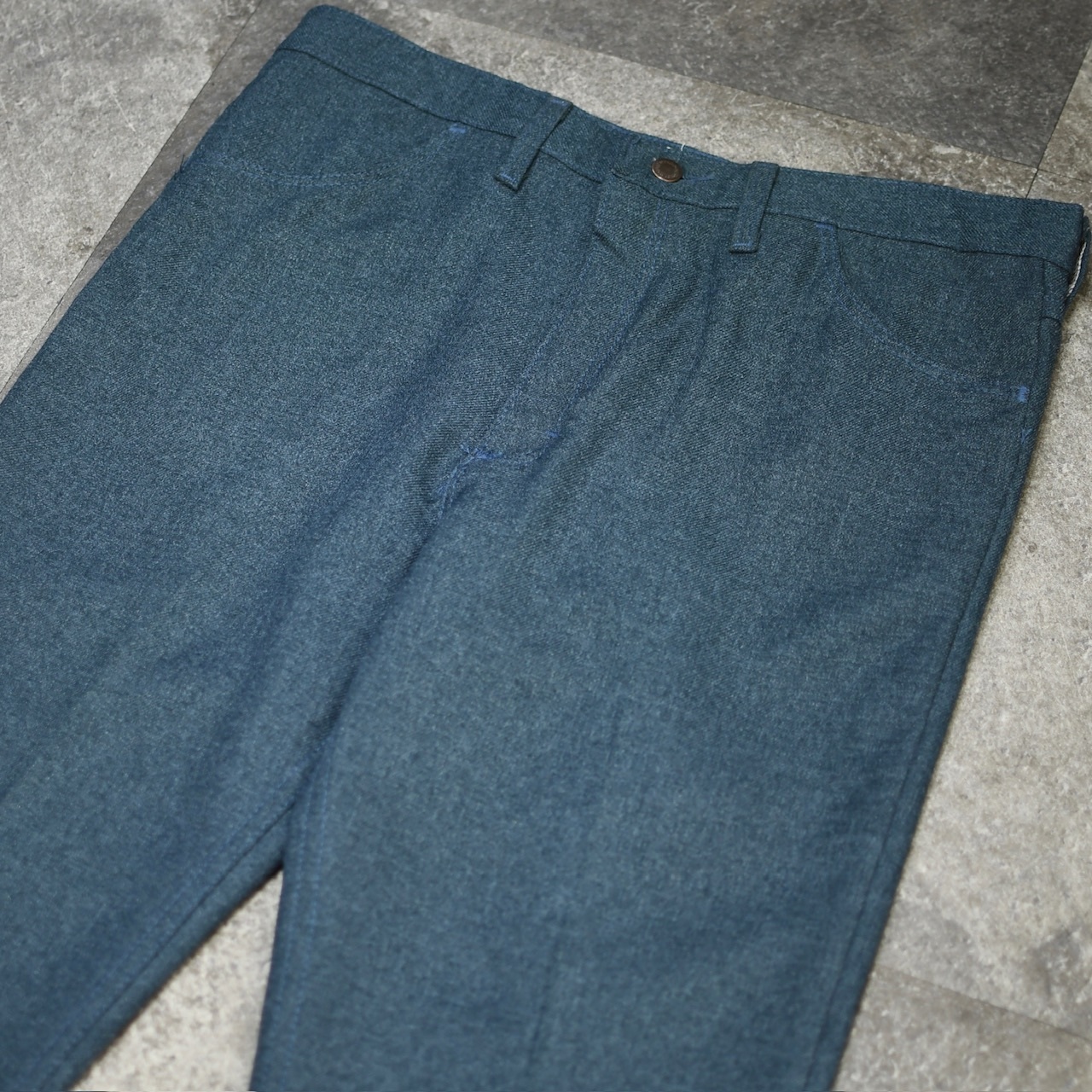 80's~ Wrangler launcher pants blue