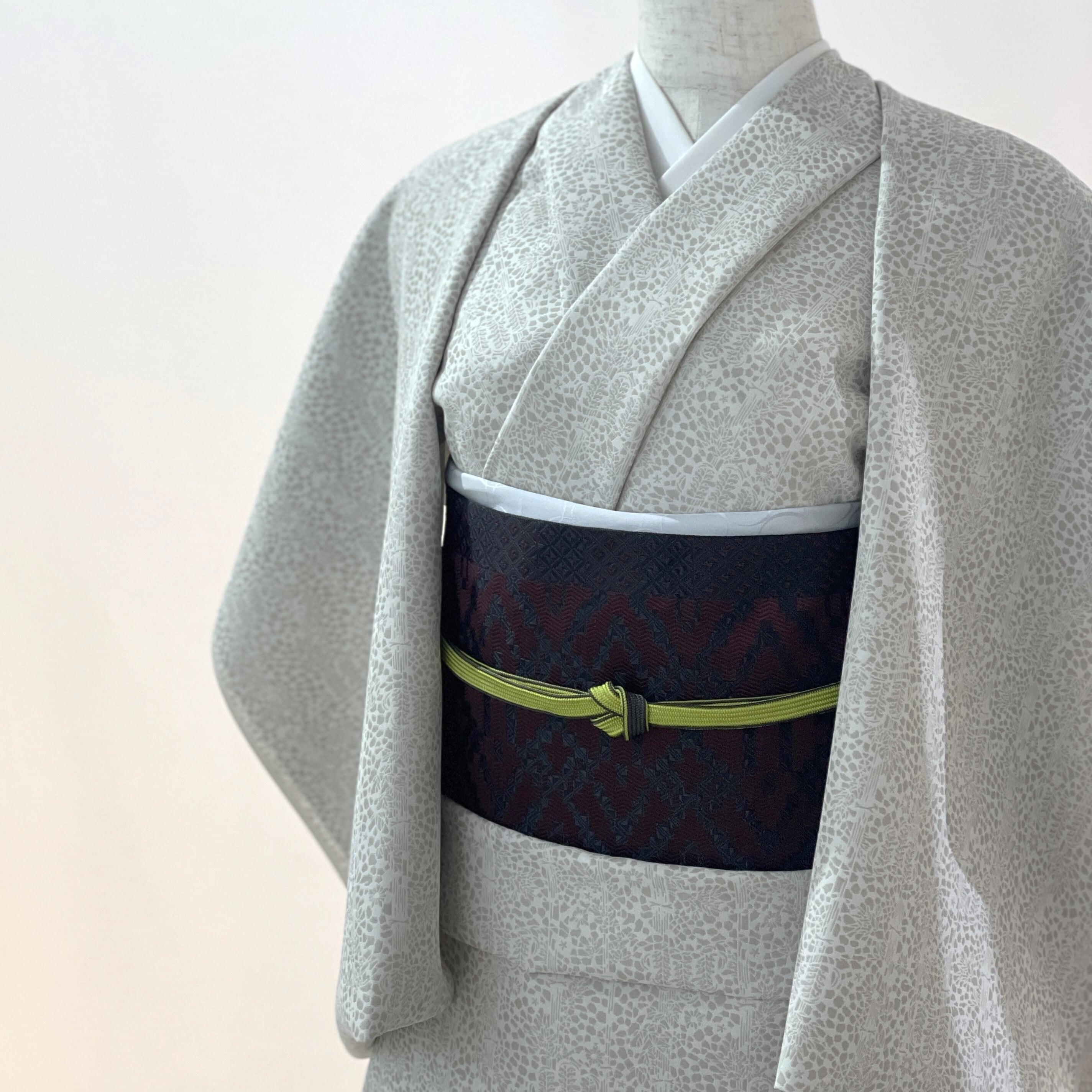 名古屋帯(新品）＆帯締め 名古屋帯 OKANOオーダー献上：南天 なんてん | OKANO博多きもの