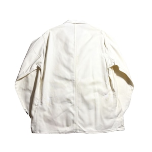 nos euro vintage white cotton work jacket