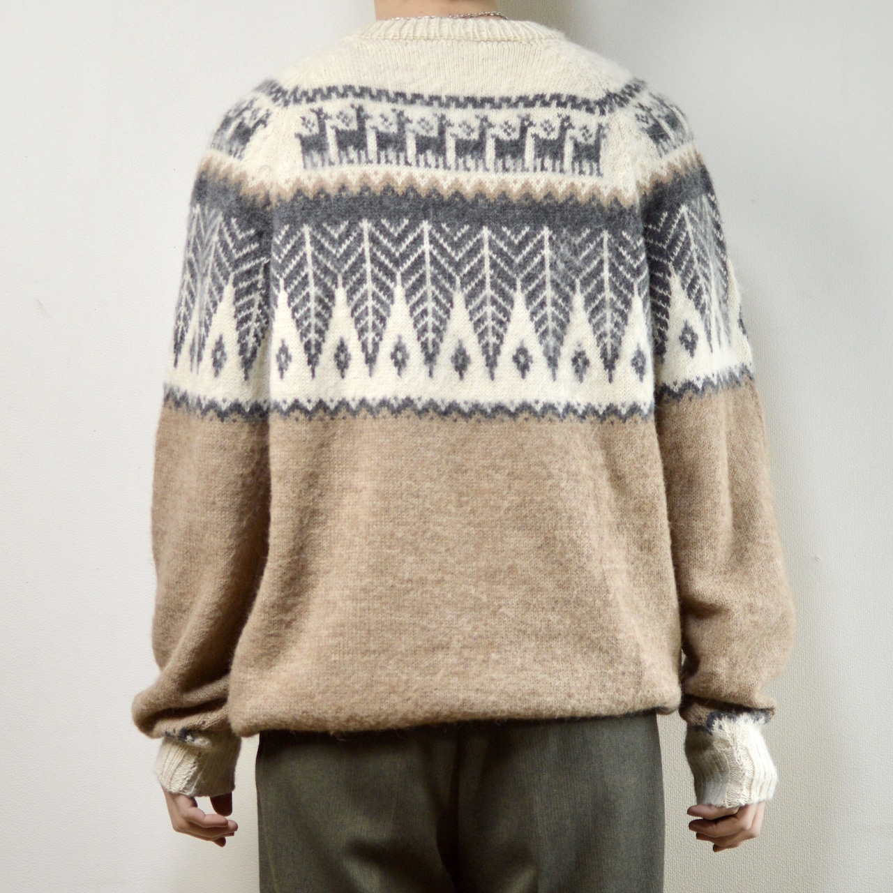 mohair blend nordic knit