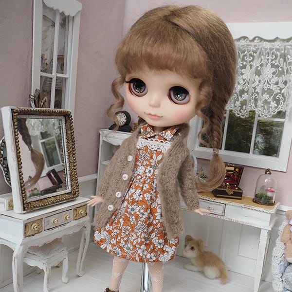 ネオブライス モヘアウィッグ くるりんフィッシュボーンOA 10インチ/ドール Blythe Pulip | Bonbon rouge Doll  wig shop powered by BASE