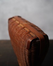 竹籠　手提籠　掛花籠　花留金具付