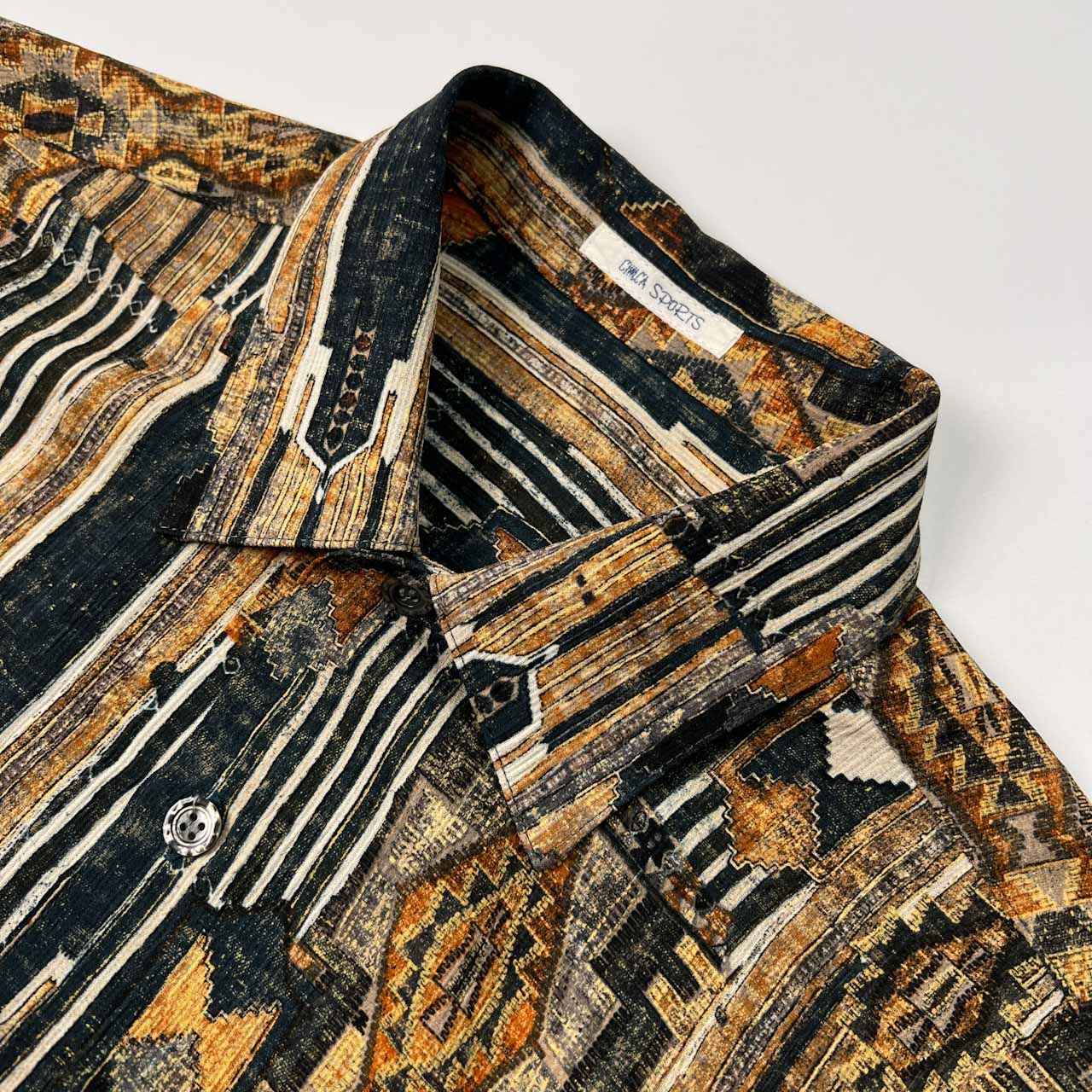 CIMCA SPORTS シムカ スポーツ アート柄 総柄 半袖シャツ サイズ M /ビンテージ/オールド