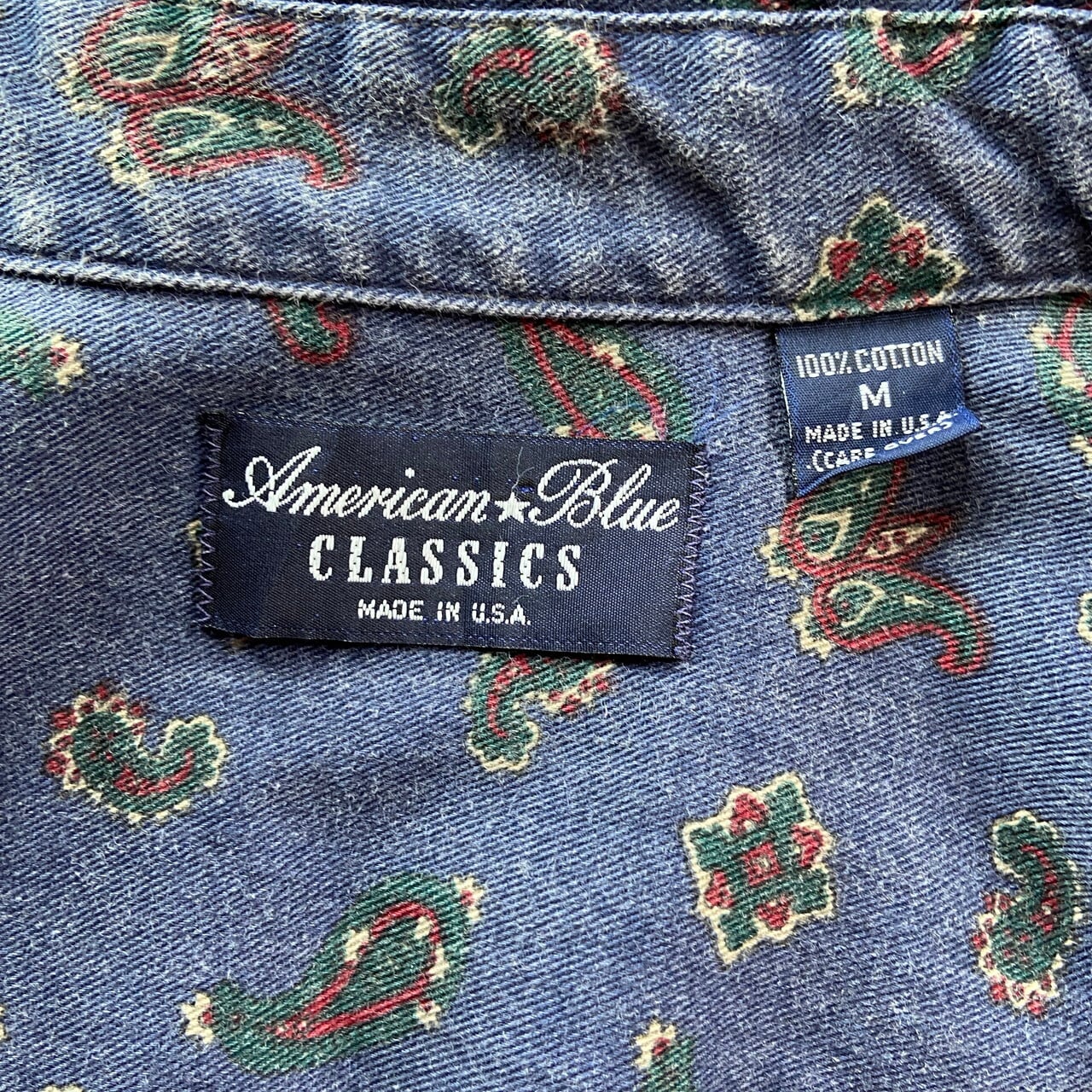 ☆USED 【エヴィス】 ボタンダウンシャツ ペイズリー サイズ42