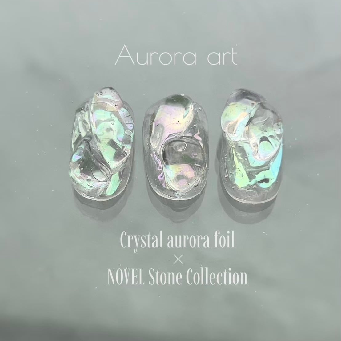 F1634 Crystal aurora foil | atelier NOVEL