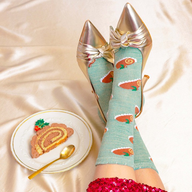 Coucou Suzette/Christmas Log Cake Socks