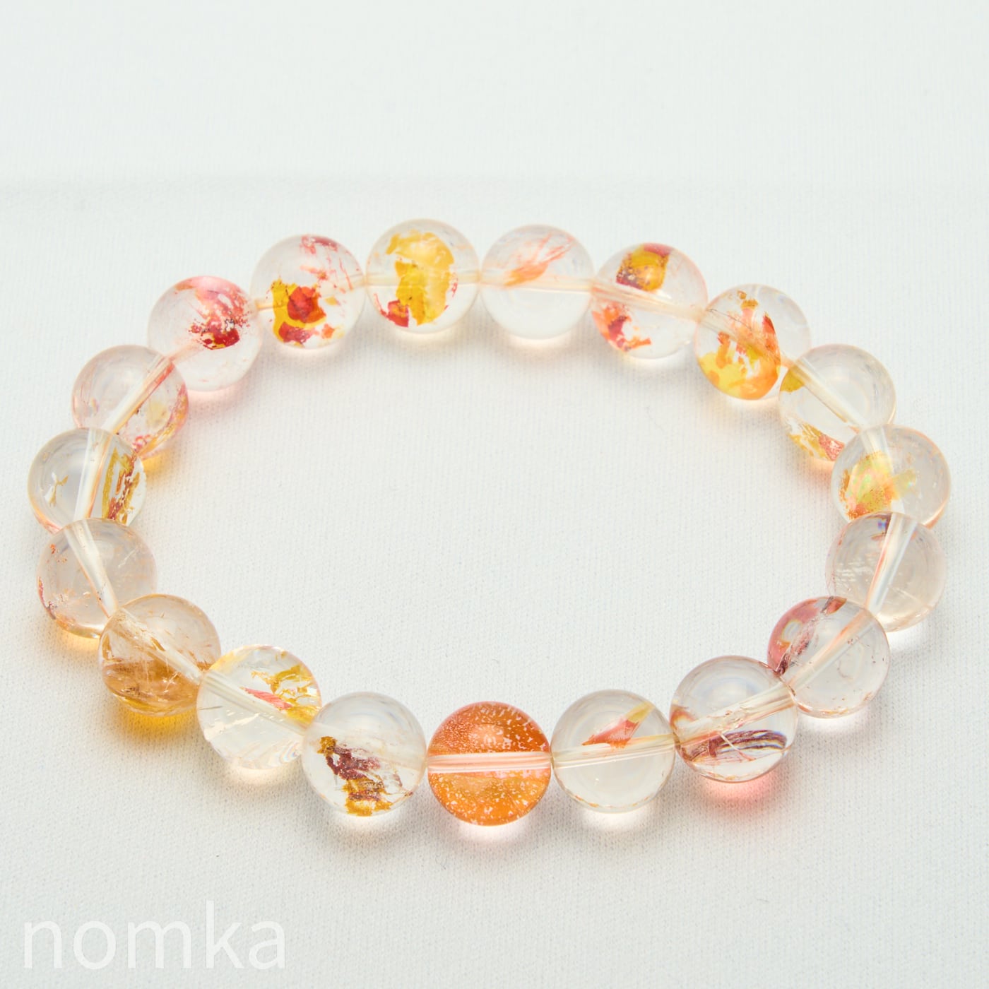 金魚/錦鯉】ライモナイトインクォーツ(天然オーラクォーツ)AAA(10.5mm