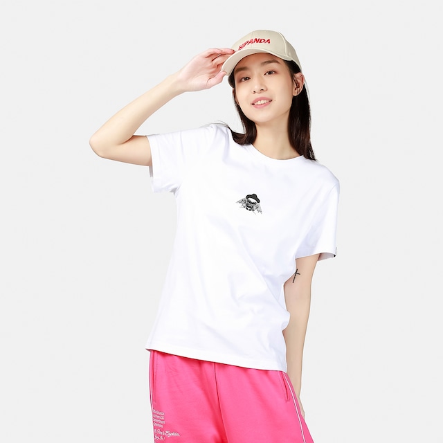 SALE 【HIPANDA ハイパンダ】レディース バードマン プリント Tシャツ WOMEN'S BIRD MAN SHORT SLEEVED T-SHIRT / WHITE・BLACK