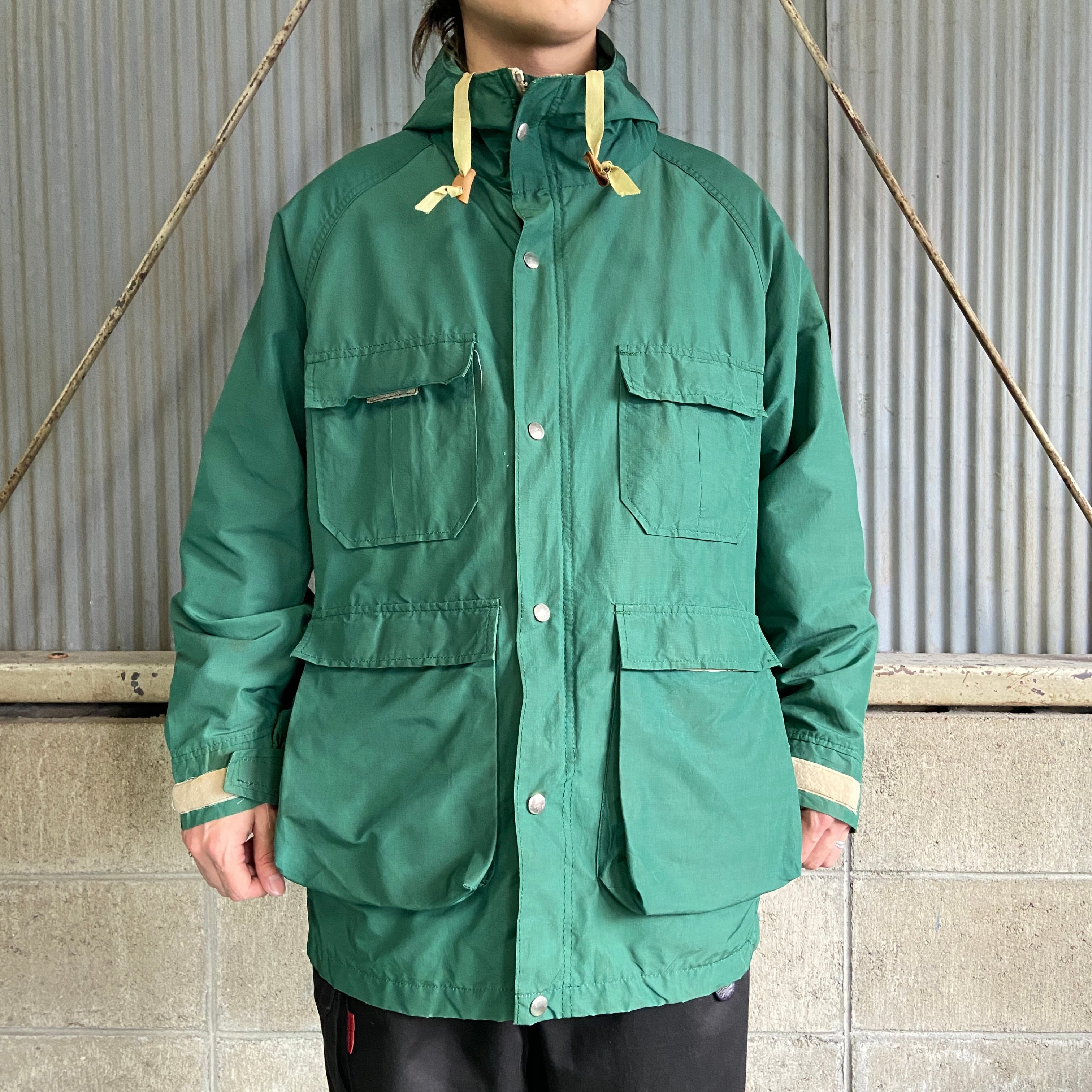 70年代 L.L.Bean エルエルビーン 筆記体タグ 60/40クロス マウンテン 