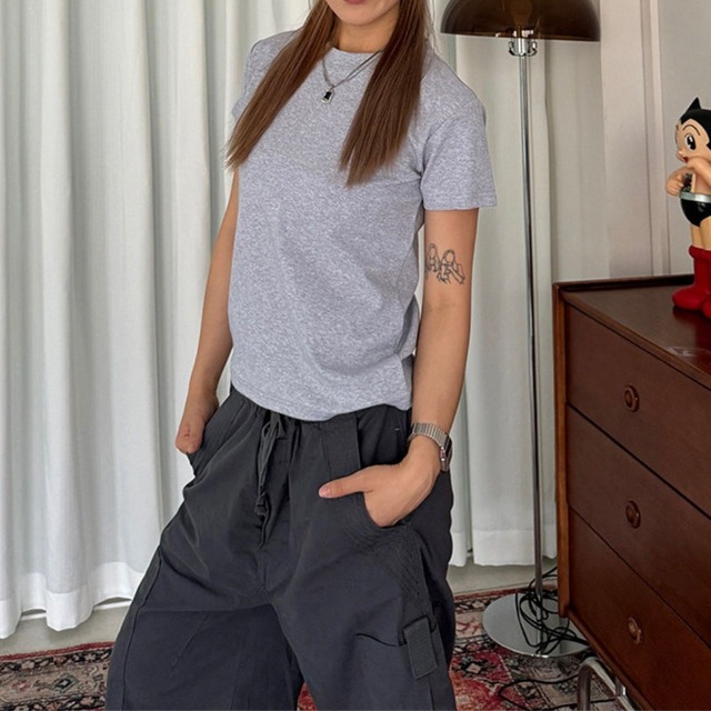 ミニマルストリートコンパクトTシャツ 5col   R02222