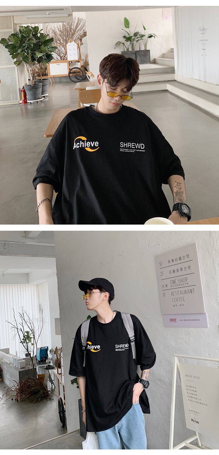 全2色 Tシャツ カットソー プリント カジュアル シンプル