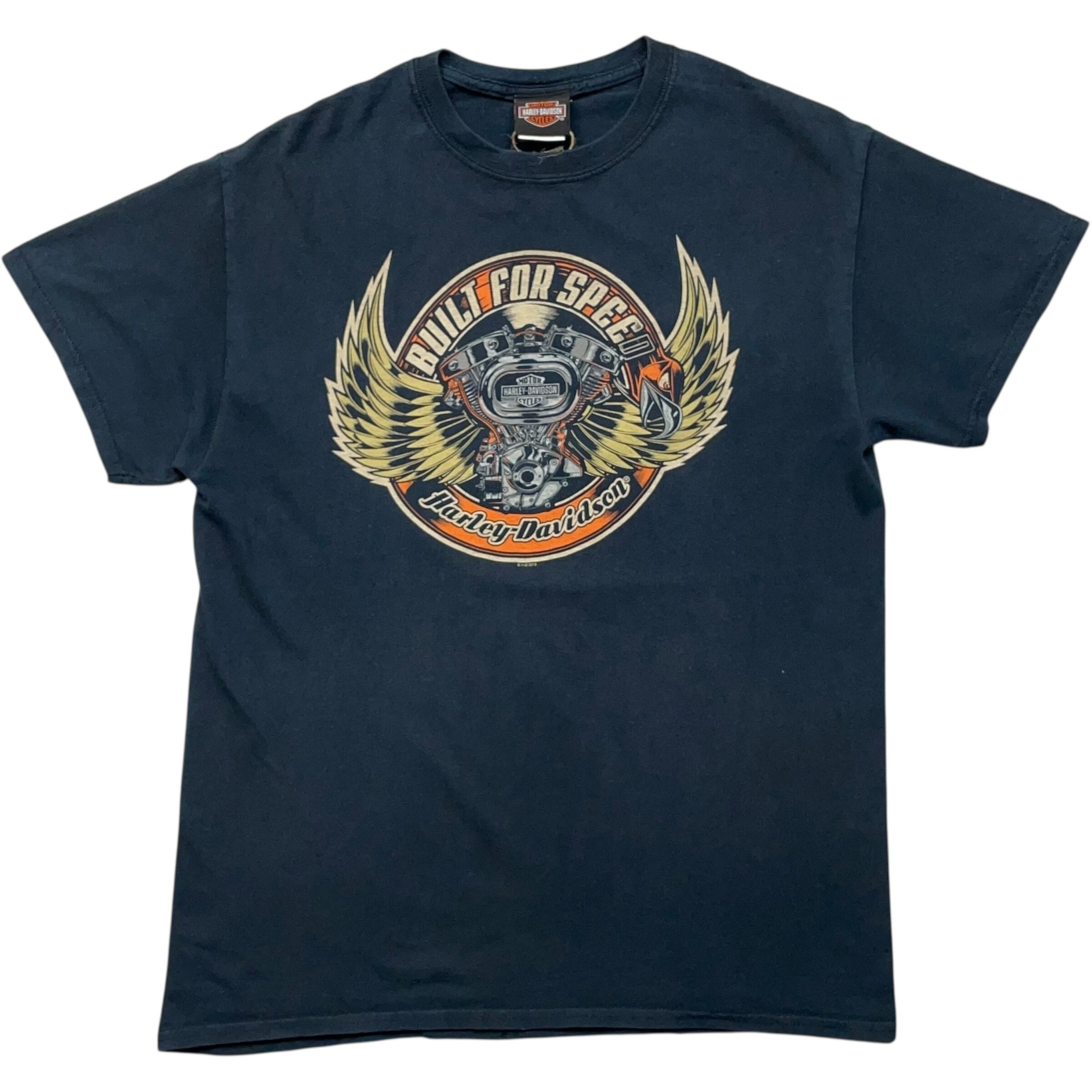 《M》 Harley-Davidson ハーレーダビッドソン Tシャツ プリント ブラック no.8447