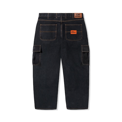 BUTTER GOODS SANTOSUOSSO CARGO DENIM JEANS WASHED BLACK