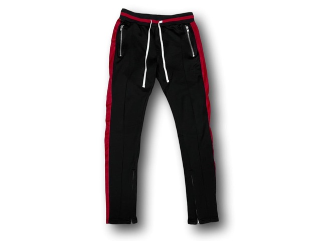 MNML TRACK PANT BLACK RED MEDIUM 10JL9803