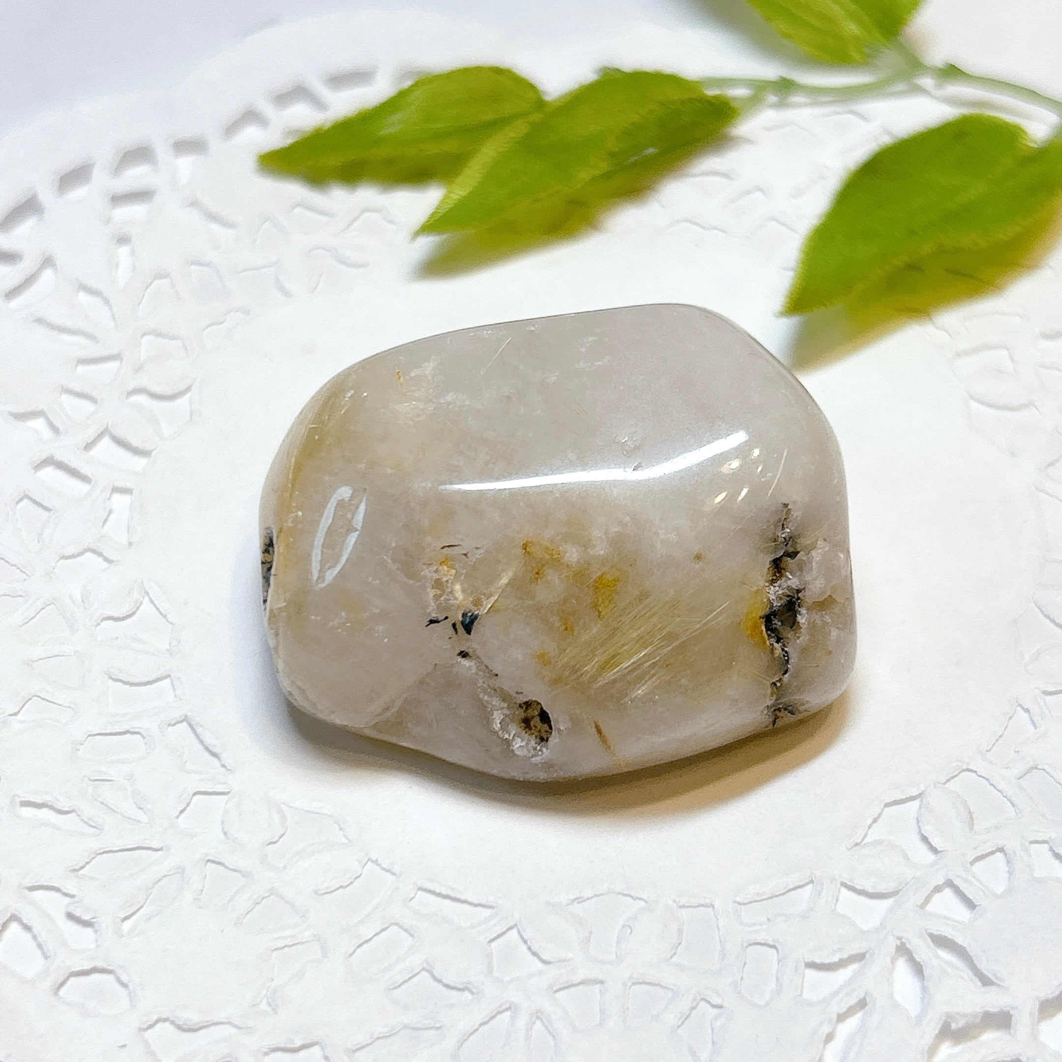 17980】ルチルクォーツ ペブル タンブル ルチル | クリスタル