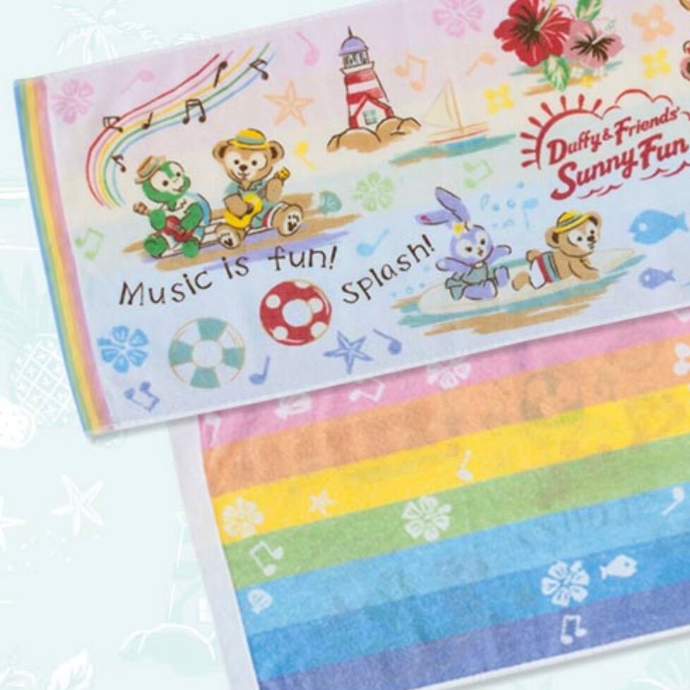 ロングフェイスタオル ダッフィー サニーファン ダッフィー&フレンズ ディズニーシー 公式 ダッフィー サニーファン2021 グッズ 夏のイベント