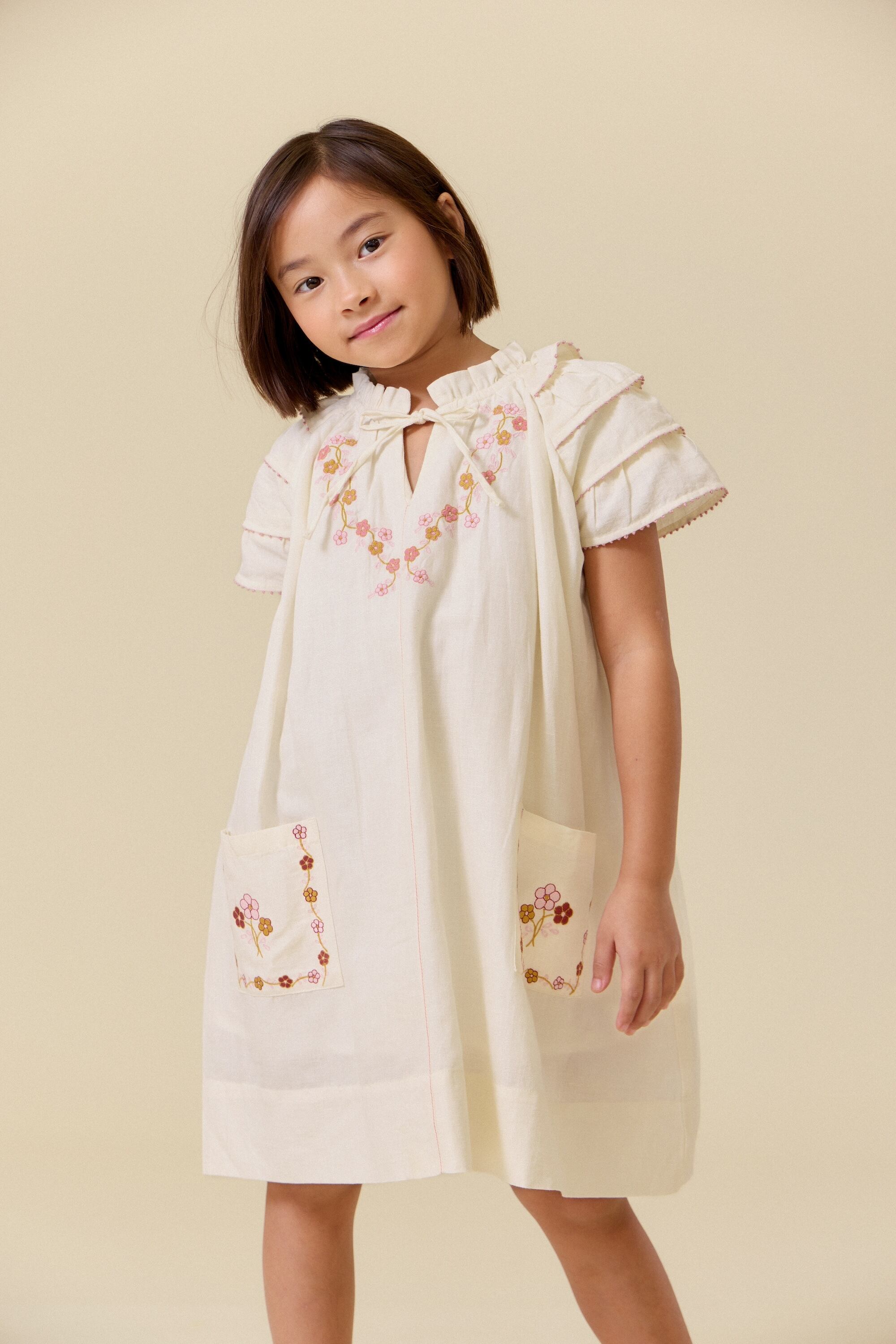D1Lali Kids（ラリキッズ）2026SS Sailor Shirt in Antique White