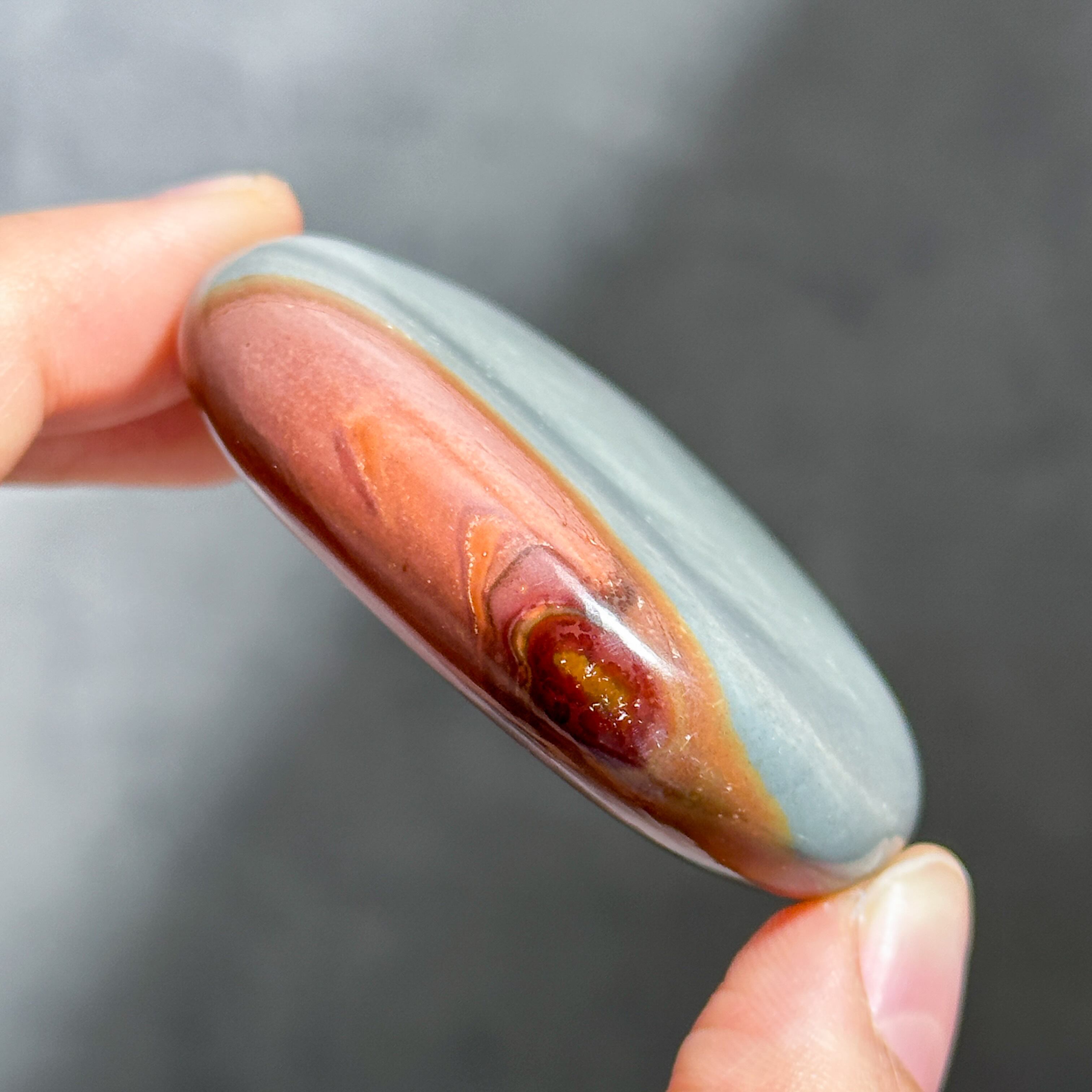 ポリクロームジャスパー パームストーン13◇ Polychrome Jasper palm