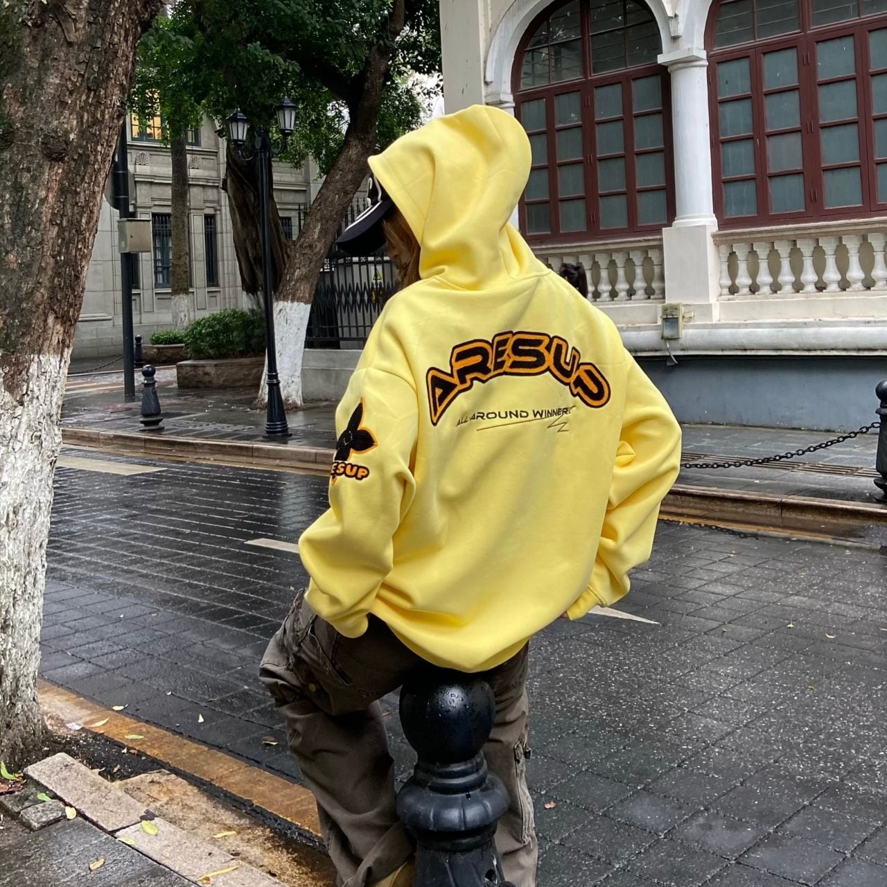 カレッジパッチオーバーフーディ 4col R01314