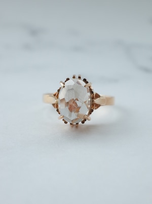 Calcite in Quartz - Neo Vintage Ring -