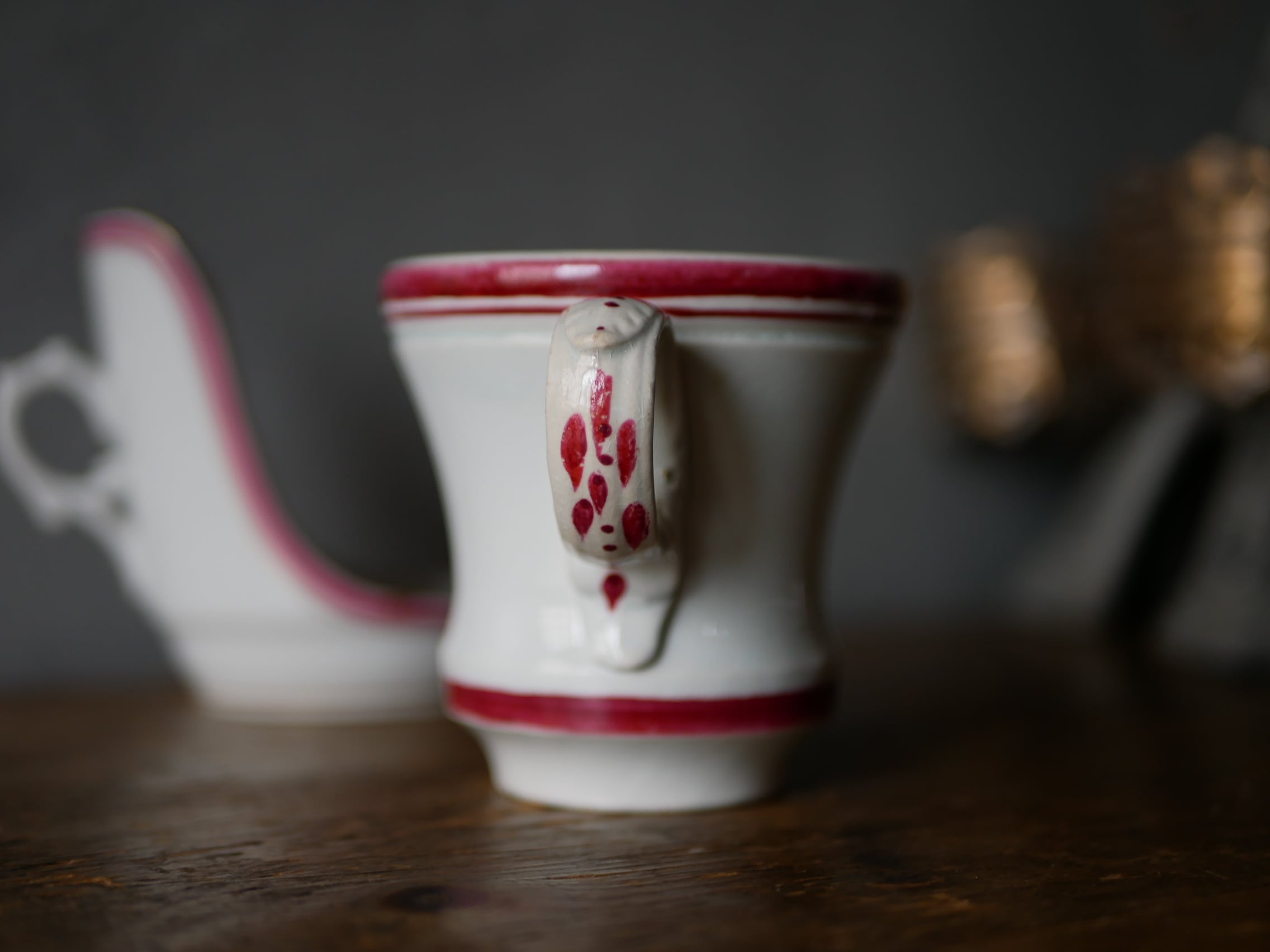 アンティーク ブロカント フランス ブリュロ カップ ブリュロカップ ブルーライン フランスアンティーク ブロカント